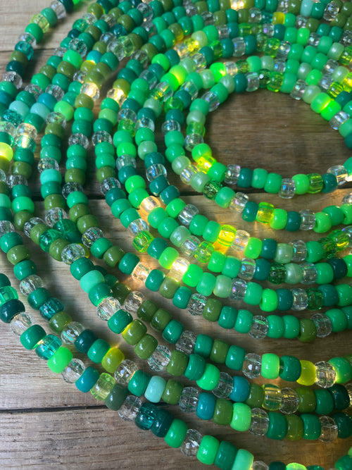 Customized Monochromatic Beaded Fairy Light Garland